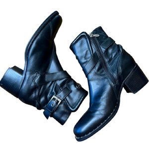 Harley Davidson Black Leather Riding Boots Size 8.5